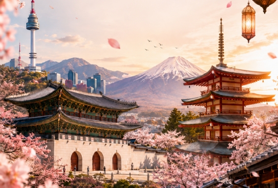 Bayramda Sakura Zaman� Kore ve Japonya