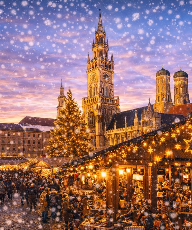 Avrupa�n�n I��klar�: Prag�dan M�nih�e Noel Pazarlar�