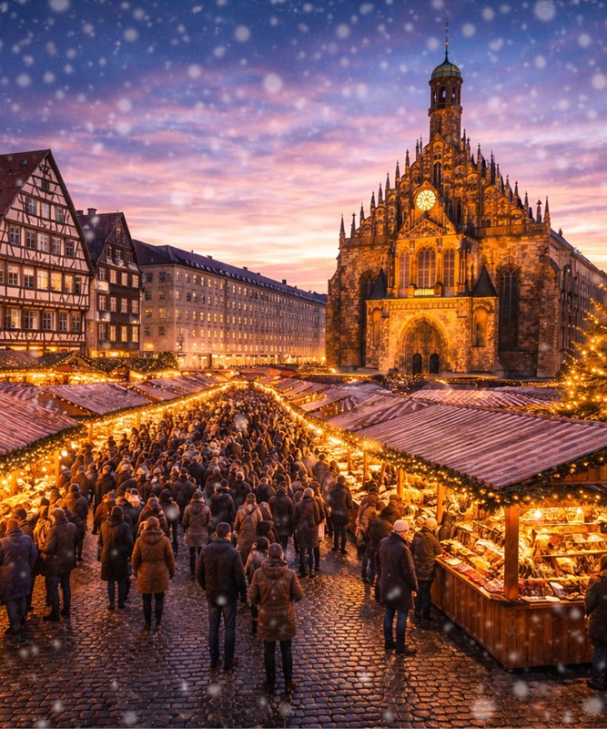 Avrupa�n�n I��klar�: Prag�dan M�nih�e Noel Pazarlar�