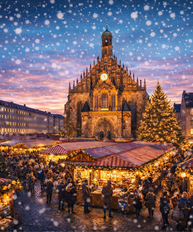 Avrupa�n�n I��klar�: Prag�dan M�nih�e Noel Pazarlar�