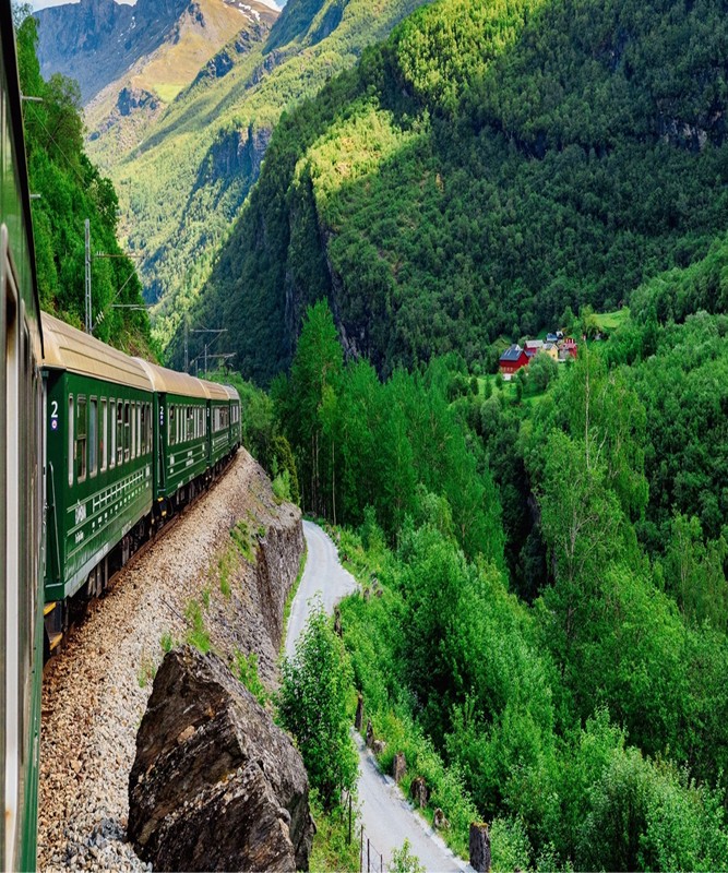 Norve Fiyortlar: Mavinin ve Yeilin Dans