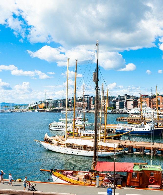 Norve Fiyortlar: Mavinin ve Yeilin Dans