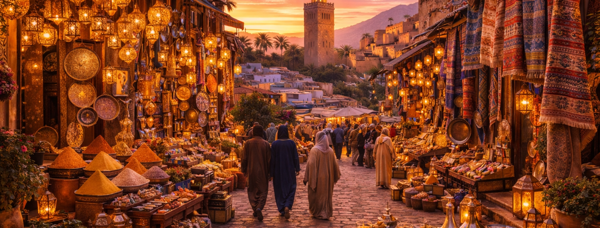 Bayramda Fas R�yas� �mparatorluk �ehirlerinden Sahra�ya