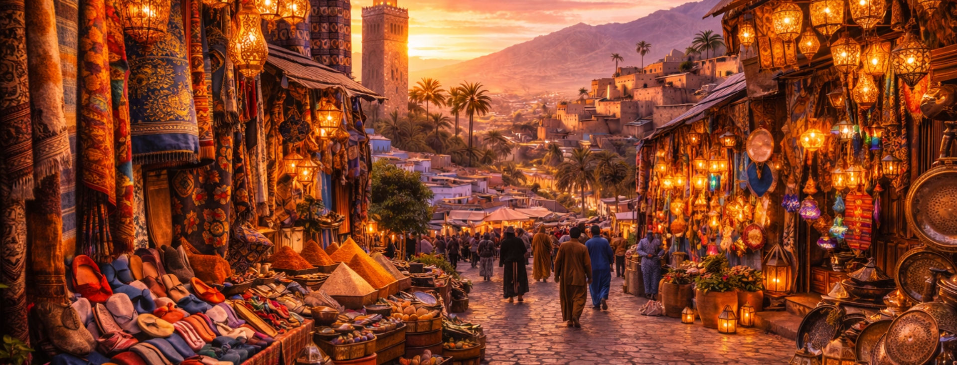 Bayramda Fas R�yas� �mparatorluk �ehirlerinden Sahra�ya