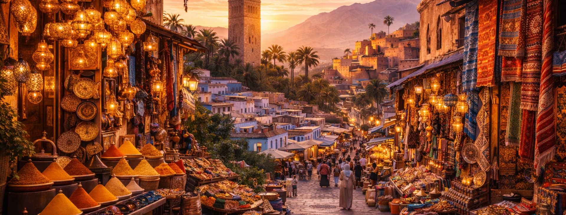 Bayramda Fas R�yas� �mparatorluk �ehirlerinden Sahra�ya